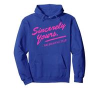 Breakfast Club Sincerely Yours Painted Pullover Hoodie, Adult Unisex, Royal Blue, Small