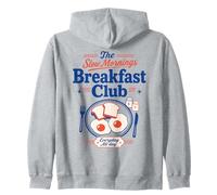 Breakfast Club Slow Mornings Brunch Lover Eggs Toast Zip Hoodie