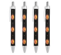 Breakfast Egg Meat Retractable Ballpoint Pen 0.5mm Fine Point Black Ink Pens Office Supplies for Teacher Nurse