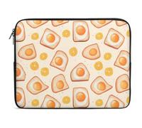 Breakfast Items Eggs And Toast Cute Laptop Sleeve Case Briefcase Protective Carrying Cover for 10 12 13 15 17 Inches