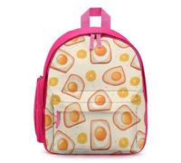 Breakfast Items Eggs And Toast Travel Backpack Casual Daypack Shoulder Bag with Adjustable Straps for Hiking