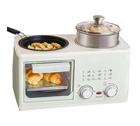 Breakfast Machine, 4 In 1 Electric Multifunctional Station with 8L Capacity, 1200W Power, 0-60 Minutes Timer, Ideal for Small Kitchens