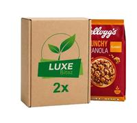 Breakfast Original Crunchy Granola Cereal Catering With Oats,Almonds, Seeds & Dried Fruit 1.5 kg Box 2 Pack Single Serve Portion | Compatible For Kellogg's By Luxe Bitez