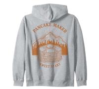 Breakfast Pancake Maker Sweet Start Funny Brunch Zip Hoodie