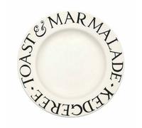 Breakfast/salad Plate: 1 X 22Cm Emma Bridgewater Breakfast Plate Black Toast, Ceramic