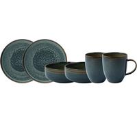 Villeroy & Boch Wonderful World Table Set for 4 People, Premium Porcelain, Crystal Glass & Stainless Steel