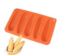 Breakfast - Silicone Non Stick Corn Stick Pan, Reusable Bread Baking Tray, Heat Resistant Cooking | Flexible for Restaurant Party Grilling Baking Picnic Kitchen Camping Home Family
