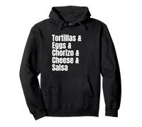 Breakfast Tacos Ingredient List Funny Recipe Pullover Hoodie