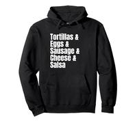 Breakfast Tacos Ingredient List Funny Recipe Pullover Hoodie