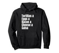 Breakfast Tacos Ingredient List Funny Recipe Pullover Hoodie