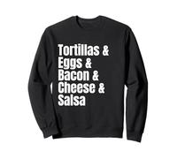 Breakfast Tacos Ingredient List Funny Recipe Sweatshirt