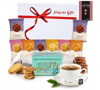 Breakfast Tea Gift Set - English Tea Tin With 40 Teabags, British & Multipack Biscuits - Individually Wrapped - Treat Customers, Guests, Visitor Biscuits Gift Set Hampers Food Gifts (Tea Hamper 1)