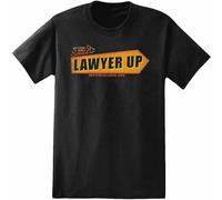 Breaking Bad Better Call Saul Lawyer Up Men's Black Distressed T-Shirt Size L