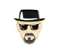 Breaking Bad Breaking Bad Heisenber Cinema and TV Quality Finish Pin Badge Breaking Bad, Yellow, Oui