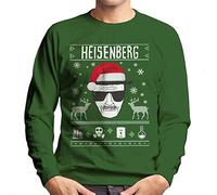 Breaking Bad Heisenberg Christmas Men's Sweatshirt Bottle Green