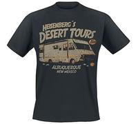 Breaking Bad Heisenberg Desert Tours Men T-Shirt Black XL, 100% Cotton, Vintage Regular