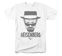 Breaking Bad Heisenberg Drawing Unisex T Shirt, White, XXL