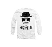 Breaking Bad Heisenberg Long Sleeve T-Shirt, White Breaking Bad White S