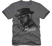 Breaking Bad I Am The Danger Walter Heisenberg Men T-Shirt Charcoal M