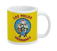 Breaking Bad Los Pollos Hermanos Ceramic Coffee Mug, Novelty Gift Mugs for Coffee, Tea and Hot Drinks, 11oz, White