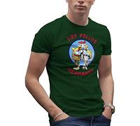 Breaking Bad Los Pollos Hermanos Restaurant Albuquerque Fun Men's Military Green T-Shirt Size M