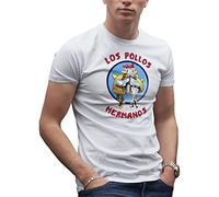 Breaking Bad Los Pollos Hermanos Restaurant Albuquerque Fun Men's White T-Shirt Size XL