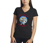 Breaking Bad Los Pollos Hermanos Restaurant Albuquerque Fun Women's V-Neck Black Shirt Size M