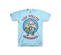 Breaking Bad Officially Licensed Merchandise Los Pollos Hermanos T-Shirt (SkyBlue), Small