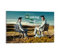Breaking-Bad Walter Jesse Movie Poster Vintage Canvas Poster Wall Art Decor Prints Poster Modern Canvas Art Pictures for Living Room Bedroom 08 x 12 inches (20 x 30 cm)