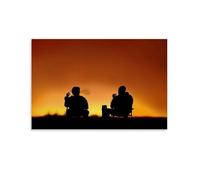 Breaking-Bad Walter Jesse Sunset Movie Poster Decorative Painting Canvas Wall Art Living Room Poster Bedroom Painting Wall Art Picture Print Modern Family Room Decor 16 x 24 Inches (40 x 60 cm)