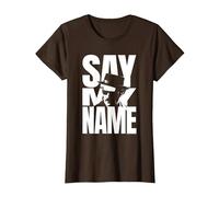 Breaking Bad Walter Say My Name T-Shirt, Women, Brown, Small