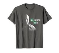 Breaking Bad Walter White with Logo T-Shirt, Men, Asphalt Grey, Small