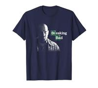Breaking Bad Walter White with Logo T-Shirt, Men, Navy Blue, 5X-Large