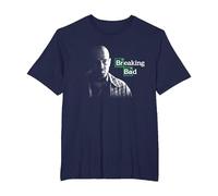 Breaking Bad Walter White with Logo T-Shirt, Men's Big and Tall, Navy Blue, 2X Tall