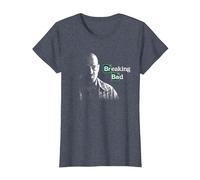 Breaking Bad Walter White with Logo T-Shirt, Women, Heather Blue, Large
