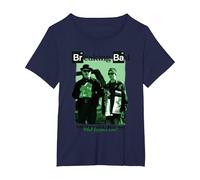 Breaking Bad What Happens Now T-Shirt, Women's Plus, Navy Blue, 3X