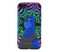 Breaking Bear Jer Groovy Colorful Portrait Funny Cartoon Case for iPhone SE (2020) / 7/8