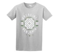 Breaking Benjamin 1988 Logo T-Shirt Man's Fashion Grey Unisex Tees M