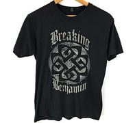Breaking Benjamin Tulex Black Graphic Short Sleeve T-Shirt Tee Shirt, Medium M