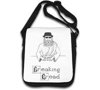 Breaking Bread Funny Parody Pencil Sketch Shoulder Bag White