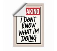 Breaking: Candid Confession Typography Unframed Wall Art Print A3 (42×29.7cm), Wall Decor for Living Room, Bedroom, Office & Home, Art Gift