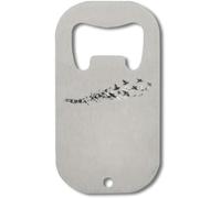 Breaking Chains Into Freedom Flying Birds Stainless Steel Bottle Opener Silver