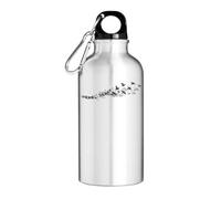 Breaking Chains Into Freedom Flying Birds Tourist Water Bottle Silver