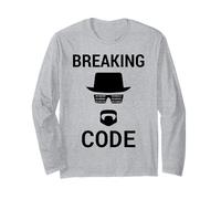 Breaking Code - Black Design for Computer Security Hackers Long Sleeve T-Shirt
