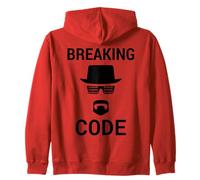 Breaking Code - Black Design for Computer Security Hackers Zip Hoodie