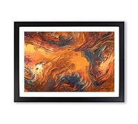 Breaking Down in Abstract Framed Print | A2 Black Framed Wall Art | Ready to Hang | Abstract Fantasy Picture | Living Room Bedroom Lounge Office