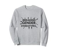 Breaking Gender Stereotypes: Empowering Equality Sweatshirt, Adult Unisex, Heather Grey, L