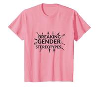 Breaking Gender Stereotypes: Empowering Equality T-Shirt, Kids, Pink, 10 Years