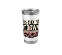 Breaking It Down Compost Worms Soil Stainless Steel Insulated Tumbler
