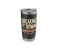 Breaking It Down Compost Worms Soil Stainless Steel Insulated Tumbler